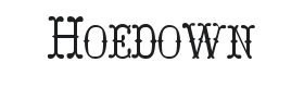 Hoedown Font Thumbnail