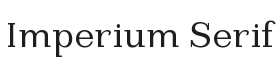 Imperium Serif Font Thumbnail