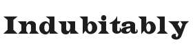 Indubitably Font Thumbnail