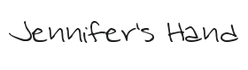 Jennifer's Hand Writing Font Thumbnail