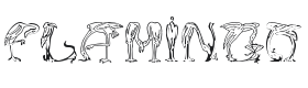 JF Flamingo Font Thumbnail