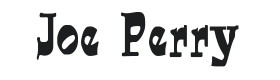 Joe Perry Font Thumbnail