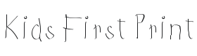 Kids First Print Font Thumbnail