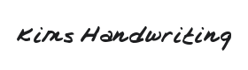Kims Handwriting Font Thumbnail