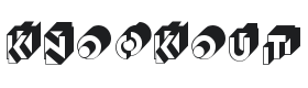 Knockout Font Thumbnail