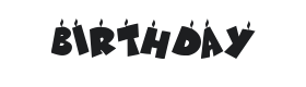 KR Birthday Letters Font Thumbnail