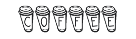 KR Coffee To Go Font Thumbnail