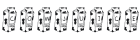 KR Cow Juice Font Thumbnail