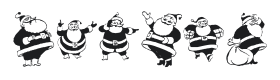 KR Eight Santas Font Thumbnail
