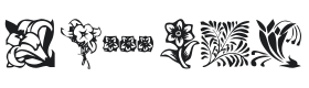KR Fleurish Floral Font Thumbnail