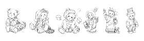 KR Holiday Teddies Font Thumbnail