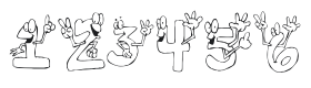 KR I'm This Many! Font Thumbnail
