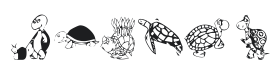 KR Turtles For Julie Font Thumbnail