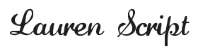 Lauren Script Font Thumbnail