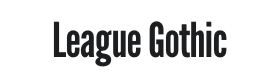 League Gothic Font Thumbnail