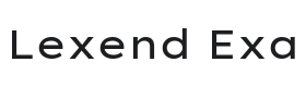 Lexend Exa Font Thumbnail