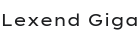 Lexend Giga Font Thumbnail