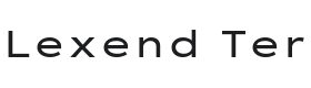 Lexend Tera Font Thumbnail