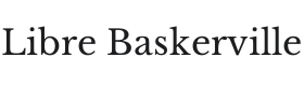 Libre Baskerville Font Thumbnail