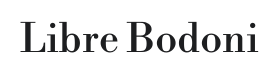 Libre Bodoni Font Thumbnail