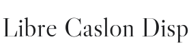 Libre Caslon Display Font Thumbnail