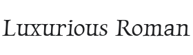 Luxurious Roman Font Thumbnail