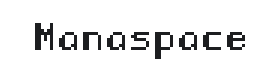 Manaspace Font Thumbnail