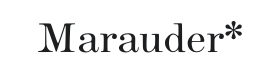 Marauder* Font Thumbnail
