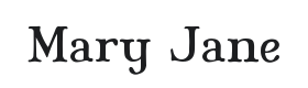 Mary Jane Font Thumbnail