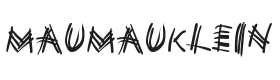 Mau Mau Klein Font Thumbnail