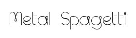 Metal Spagetti 2000 Font Thumbnail