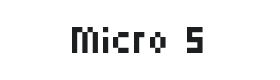 Micro 5 Font Thumbnail