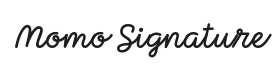 Momo Signature Font Thumbnail