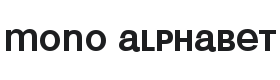 Mono Alphabet Font Thumbnail