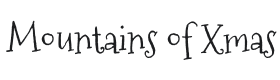 Mountains of Christmas Font Thumbnail