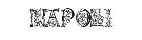 Napoli Initialen Font Thumbnail