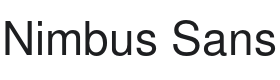 Nimbus Sans Font Thumbnail