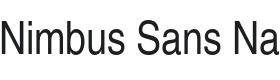 Nimbus Sans Narrow Font Thumbnail