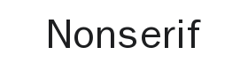 Nonserif Font Thumbnail