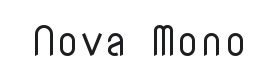 Nova Mono Font Thumbnail