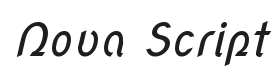 Nova Script Font Thumbnail