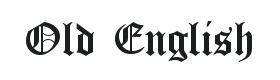 Old English Five Font Thumbnail