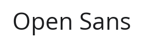 Open Sans Font Thumbnail