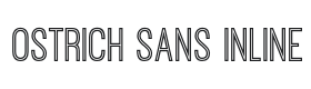 Ostrich Sans Inline Font Thumbnail