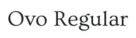 Ovo Font Thumbnail