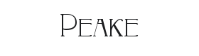 Peake Font Thumbnail