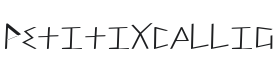 Petitix Three Callig Font Thumbnail