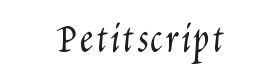 Petitscript Font Thumbnail