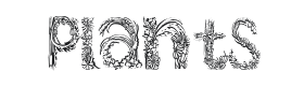 Plants Letters Font Thumbnail