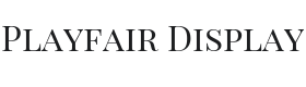 Playfair Display SC Font Thumbnail